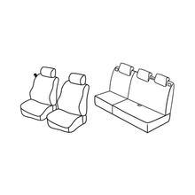 Housses de siège Lampa Set Superior - Noir/Gris - compatibles pour Mazda 2 5p (01/03>09/07)