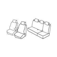 Housses de siège Lampa Set Superior - Noir/Gris - compatibles pour Kia Cee'd Sportswagon (09/12>09/18)
