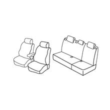 Housses de siège Lampa Set Superior - Noir/Gris - compatibles avec Hyundai i30 5p (09/07>02/12)