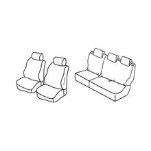 Housses de siège Lampa Set Superior - Noir/Gris - compatibles pour Hyundai i10 (11/13>02/20)