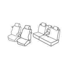 Housses de siège Lampa Set Superior - Noir/Gris - compatibles pour Ford Focus 3p (02/05>02/11)