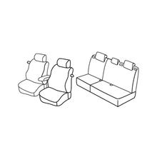 Housses de siège Lampa Set Superior - Noir/Gris - compatibles pour Ford Focus 3p (02/05>02/11)