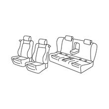 Housses de siège Lampa Set Superior - Gris/Noir - compatible pour Bmw Série 3 Coupé (E92) (09/06>12/13)