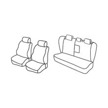 Housses de siège Lampa Set Superior - Noir/Gris - compatibles pour Fiat Croma (05/05>04/11)