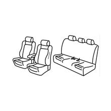 Habillages de siège Lampa Set Superior - Noir/Gris - compatibles pour Bmw Série 3 (F30) (02/12>11/18)