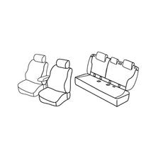 Housses de siège Lampa Set Superior - Noir/Gris - compatibles pour Bmw Série 1 (F20) (09/11>06/19)