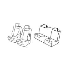 Potahy na sedadla Lampa Set Superior - Černá/Šedá - kompatibilní pro Alfa Romeo 147 5p (11/04>08/08)