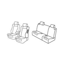 Housses de siège Lampa Set Superior - Noir/Gris - compatibles pour Alfa Romeo 147 5p (04/01>10/04)