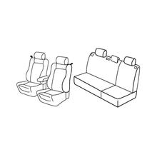 Housses de siège Lampa Set Superior - Noir/Gris - compatibles pour Toyota Corolla 3p (01/02>12/07)