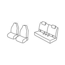 Housses de siège Lampa Set Superior - Noir/Gris - compatibles pour Citroen C1 3p (06/14>03/21) - Citroen C1 5p (06/14>12/21) - Citroen C1 Airscape 3p (06/14>05/18) - Citroen C1 Airscape 5p (06/14>05/18) - Peugeot 108 3p (06/14>03/21) - Peug