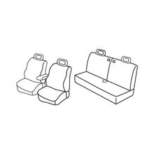 Habillages de siège Lampa Set Superior - Noir/Gris - compatible pour Suzuki Jimny 3p (01/98>05/12)