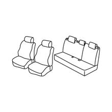 Stoelbekleden Lampa Set Superior - Zwart/Grijs - compatibel voor Seat Leon (09/05>04/09)