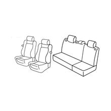 Stoelhoezen Lampa Set Superior - Zwart/Grijs - compatibel voor Seat Ibiza 3-deurs (01/02>08/09)