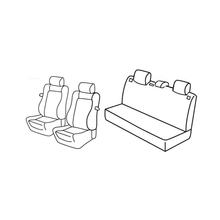 Stoelhoezen Lampa Set Superior - Zwart/Grijs - compatibel voor Seat Ibiza 3-deurs (01/02>08/09)