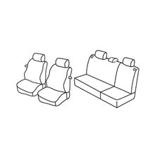 Stoelhoezen Lampa Set Superior - Zwart/Grijs - compatibel voor Seat Ibiza 3-deurs (01/02>08/09)