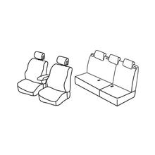 Stoelhoezen Lampa Set Superior - Zwart/Grijs - compatibel voor Renault Megane II 5-deurs (10/02>10/08)