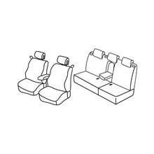 Stoelhoezen Lampa Set Superior - Zwart/Grijs - compatibel voor Renault Megane II 3-deurs (10/02>10/08)