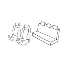 Sitzbezüge Lampa Set Superior - Schwarz/Grau - kompatibel für Peugeot 206 3p (09/98>02/09) - Peugeot 206 5p (09/98>02/09)