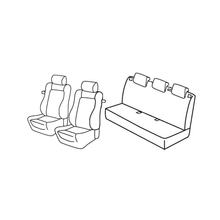 Sitzbezüge Lampa Set Superior - Schwarz/Grau - kompatibel für Opel Corsa D 3p (09/06>11/14)