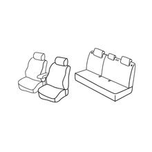 Sitzbezüge Lampa Set Superior - Schwarz/Grau - kompatibel für Kia Rio 5p (09/11>03/17)