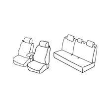 Sitzbezüge Lampa Set Superior - Schwarz/Grau - kompatibel für Kia Rio 3p (09/11>12/14)