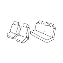Coprisedili Lampa Set Superior - Nero/Grigio - compatibili per Fiat Brava (10/95>12/03)
