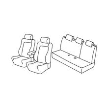 Coprisedili Lampa Set Superior - Nero/Grigio - compatibili per Citroen C3 (11/09>10/16)