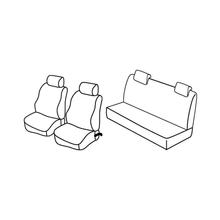 Sitzbezüge Lampa Set Superior - Schwarz/Grau - kompatibel für Renault Twingo (06/07>08/14)