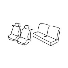 Coprisedili Lampa Set Superior - Nero/Grigio - compatibili per Renault Twingo (03/93>05/07)