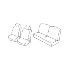 Seat Covers Lampa Set Superior - Black/Grey - compatible for Renault Twingo (03/93>05/07)