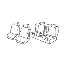 Sitzbezüge Lampa Set Superior - Schwarz/Blau - kompatibel für Bmw Serie 3 Coupè (E92) (09/06>12/13)