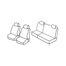 Sitzbezüge Lampa Set Superior - Schwarz/Grau - kompatibel für Fiat Punto 5p (09/99>08/09)