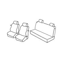 Sitzbezüge Lampa Set Superior - Schwarz/Grau - kompatibel für Fiat Punto 3p (09/99>08/09)