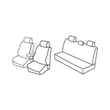 Sitzbezüge Lampa Set Superior - Schwarz/Grau - kompatibel für Dacia Duster (05/10>05/12)