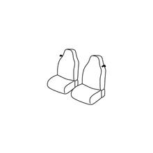 Sitzbezüge Lampa Set Superior - Schwarz/Grau - kompatibel für Smart Fortwo (03/00>12/06)