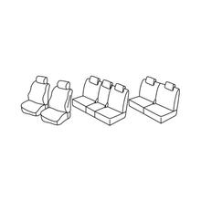 Coprisedili Lampa Set Superior - Nero/Rosso - compatibili per Mazda 5 5p (08/05>10/10)