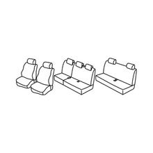 Coprisedili Lampa Set Superior - Nero/Rosso - compatibile per Dacia Logan MCV 5p (02/07>06/13)