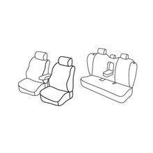 Coprisedili Lampa Set Superior - Nero/Rosso - compatibili per Volvo S80 (05/06>06/16)