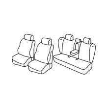Fundas de asiento Lampa Set Superior - Negro/Rojo - compatibles para Volvo S60 (09/10>10/18)