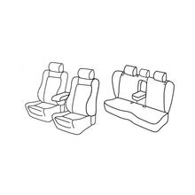 Seat Covers Lampa Set Superior - Black/Red - compatible for Volkswagen Passat CC (03/12>11/15) - Skoda Kamiq (12/19>)