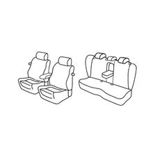 Seat Covers Lampa Set Superior - Black/Red - compatible for Volkswagen Passat 4-door (03/05>12/10)