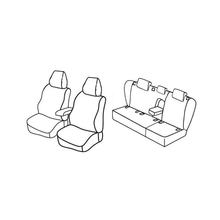 Seat Covers Lampa Set Superior - Black/Red - compatible for Volkswagen Golf V Variant (05/07>09/09)
