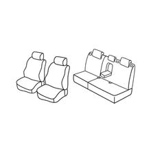 Potahy Lampa Set Superior - Černá/Červená - kompatibilní pro Mercedes ML (07/05>12/15)
