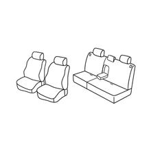 Stoelbekleding Lampa Set Superior - Zwart/Rood - geschikt voor Hyundai Santa Fe (01/01>02/06)