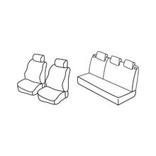 Potahy Lampa Set Superior - Černá/Červená - kompatibilní pro Dacia Logan MCV 5p (10/13>09/21)