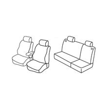 Stoelhoezen Lampa Set Superior - Zwart/Rood - compatibel voor Volkswagen Golf IV 5-deurs (10/97>10/03)
