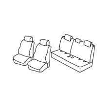 Stoelhoezen Lampa Set Superior - Zwart/Rood - compatibel voor Suzuki Vitara 5-deurs (04/15>)