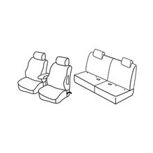 Stoelhoezen Lampa Set Superior - Zwart/Rood - compatibel voor Suzuki Grand Vitara 3-deurs (10/05>03/15)