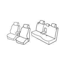 Sitzbezüge Lampa Set Superior - Schwarz/Rot - kompatibel für Mazda 3 5p (01/04>03/09)
