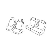 Capas de Assento Lampa Conjunto Superior - Preto/Vermelho - compatível para Hyundai ix20 (11/10>12/20)